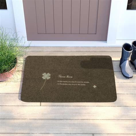 Rubber Back Dirt Trapper Inside Outside Main Door Mats for Entrance Bi ...