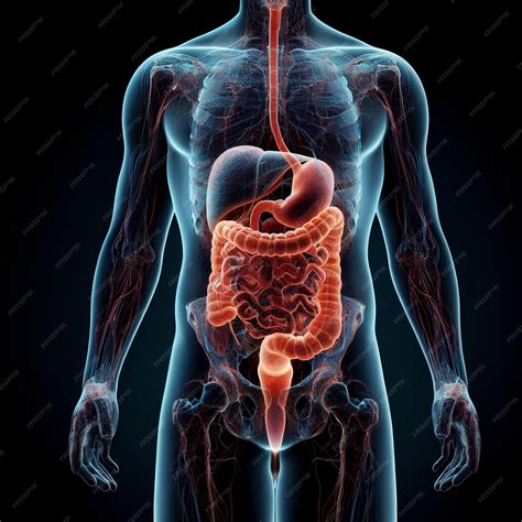 Premium AI Image | Illustration of the Human Digestive System for ...