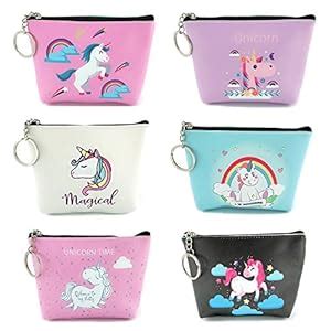 Buy Elesa Miracle Women's Girl Unicorn Zipper Coin Purse Clutch Pouch ...