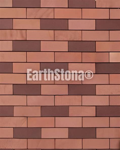 Brown Red Stone Brick Wall Tile | EarthStona