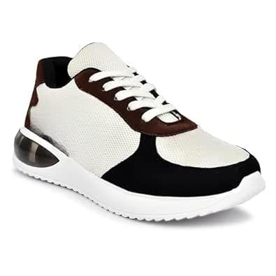 Buy LIPRIXTA Men's Black White 03 Casual Sneaker Shoes 06 (UK/India) at ...