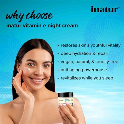 Buy Vitamin E Night Cream - 50g | inatur – Inatur