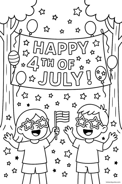 27 Fun & Free Fourth of July Coloring Pages (a mix of patriotic themes ...