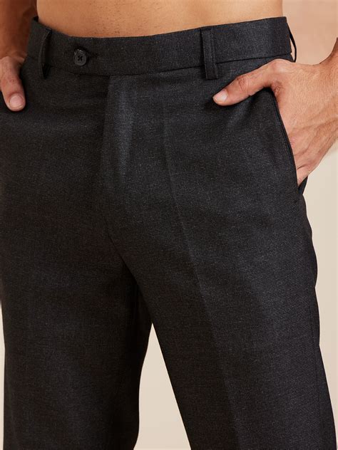 DENNISON Men Smart Tapered Fit Easy Wash Formal Trousers – Dennison ...