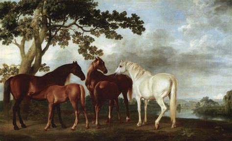 Mares and Foals in a River Landscape, 1763 - 1768 - George Stubbs ...