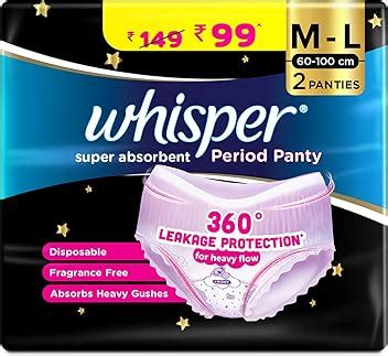 Amazon.in: Whisper Landing: PERIOD PANTIES