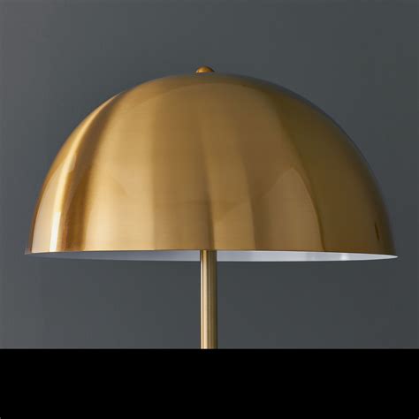 Mid Century Brass Dome Floor Lamp - Lightbox