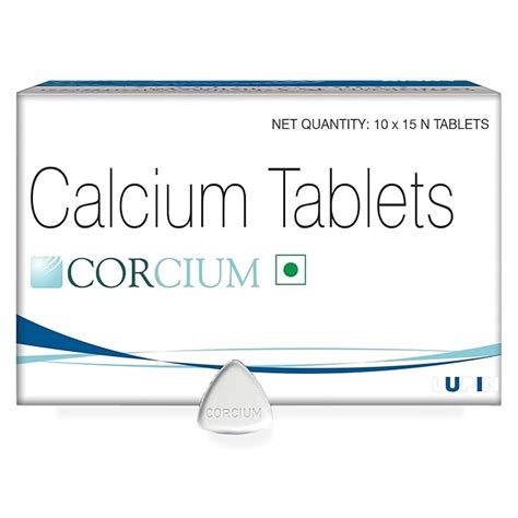 Lupin Corcium Calcium Tablets, Support Joint and bone Health, Maintain ...
