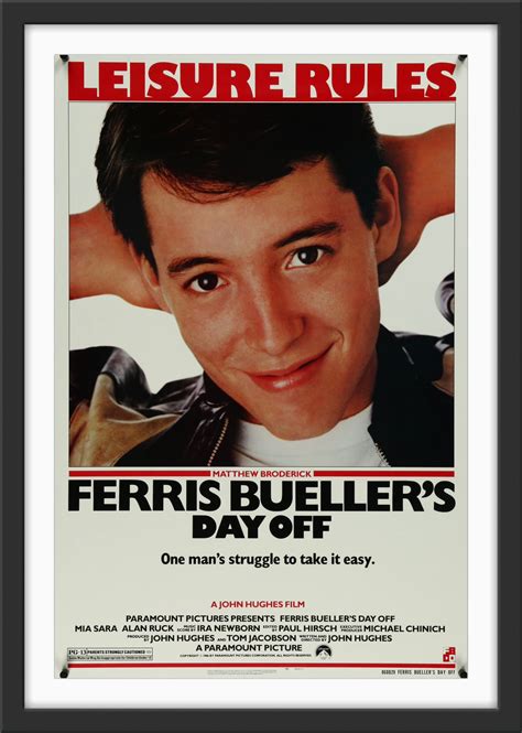 Ferris Bueller's Day Off - 1986 - Original Movie Poster – Art of the Movies