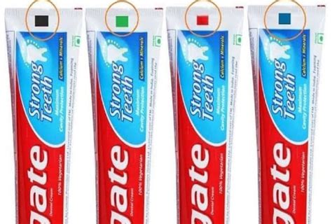 Image result for Toothpaste Color Code Meaning