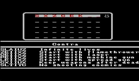 Image result for Contra Cheat Code NES