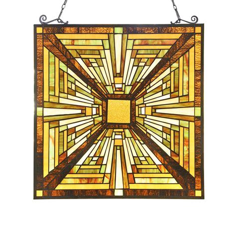 Buy Capulina Hand-Crafted Tiffany Window Panels, Rectangular Tiffany ...
