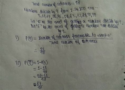 An integer is chosen at random between between 1 and 100 find the ...