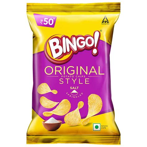 Bingo! Original Style Salt Sprinkled, 90g/100g, Flat Cut Salted Potato ...