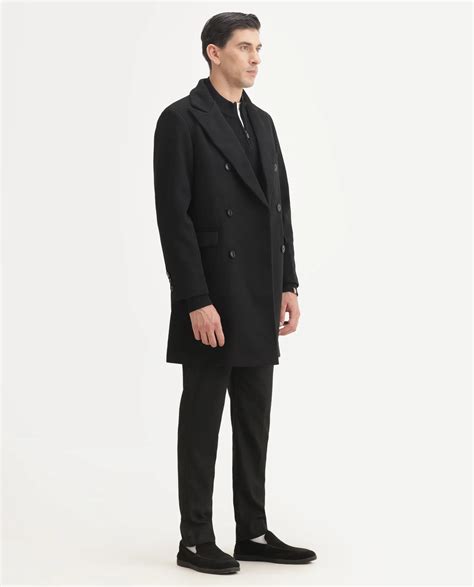 Rare Rabbit Men's Spartan-25 Black Polyester Blend Fabric Collared Nec