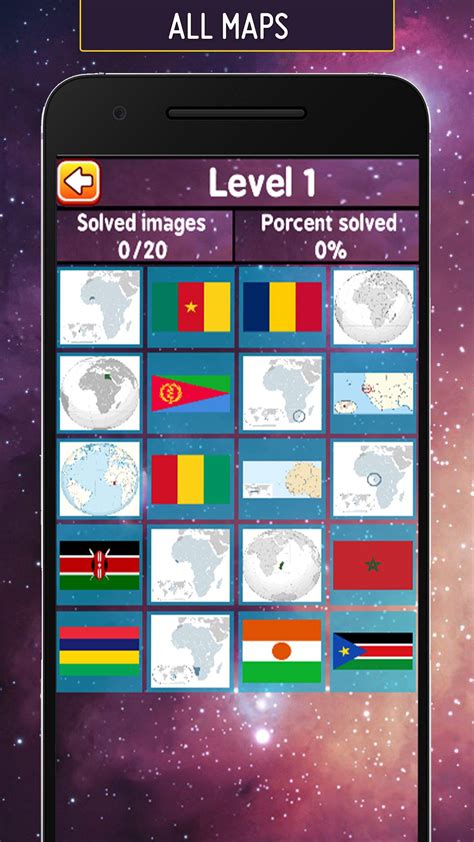 Download do APK de 🌍 Maps of África quiz and Flags of Countries game para Android