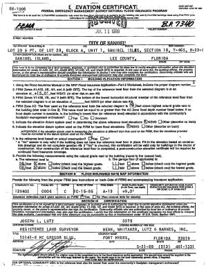 Fillable Online 2023 Fema National Flood Insurance Program Elevation ...