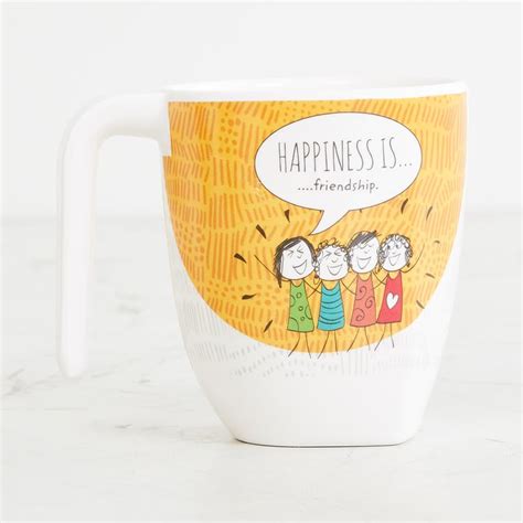 Buy Melina Aleka Happiness Coffee Mug - Set of 4 - 350 ml from Home ...