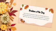 25 Thanksgiving Math Word Problems To Solve This Month
