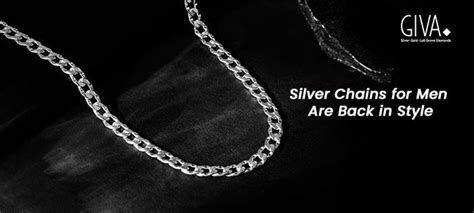 Step into the 90’s Hero with Bold Silver Chains for Men – GIVA