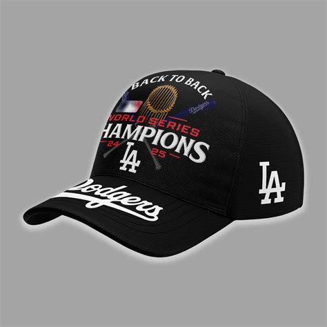 Dodgers Back To Back World Series 2025 Champions Cap