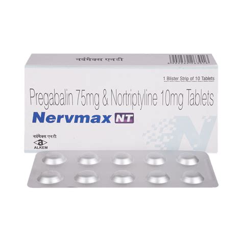 Nervmax NT 75mg/10mg Tablet buy now @ ₹20.24 Tablet | Online Rengas ...