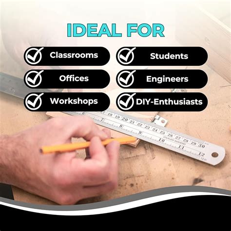 NOKKO Metal Ruler 12 Inch - Pack of 10 - Measuring India | Ubuy