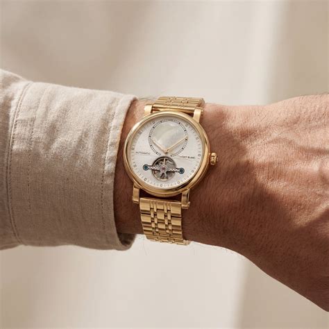 Royal Gold World Dial Open-Heart Automatic Men’s Watch – Tick Talks