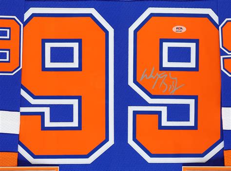 Wayne Gretzky Signed Oilers Custom Framed Jersey (PSA) | Pristine Auction