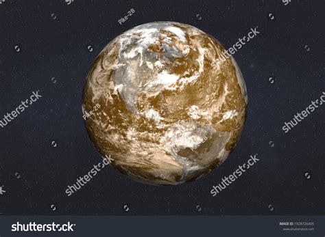 Planet Earth Without Water Solar System Stock Illustration 1928726405 ...