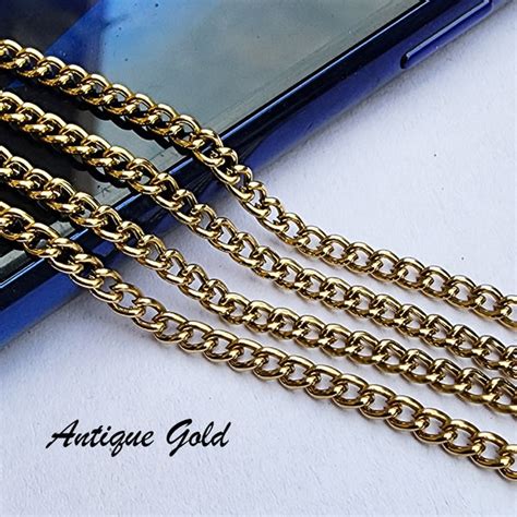 2 PIECES CUTTING PACK OF 70-75 CM LONG' ANTIQUE GOLD POLISHED' 3-3.5 M ...