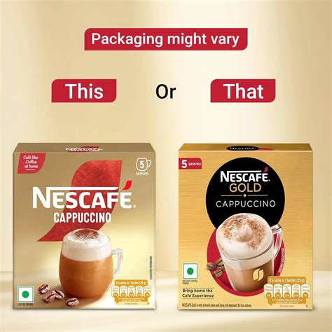 Nescafe Gold Cappuccino Instant Coffee Premix - Rich In Aroma & Flavour