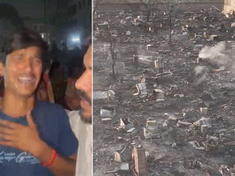 Lucknow Fire Tragedy: Huts Deliberately Set; 2 Children Dead, 250 ...