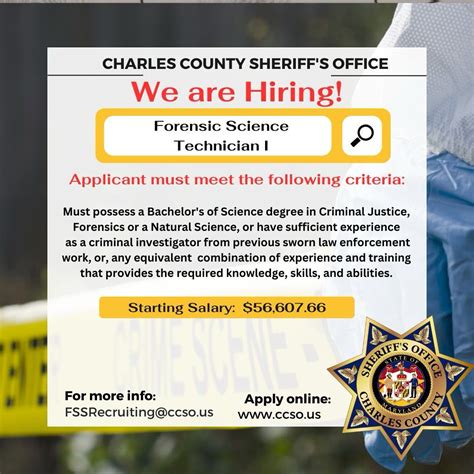 Forensic Science Job Openings 的图像结果