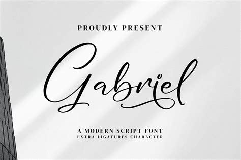 Modern Cursive Calligraphy Alphabet