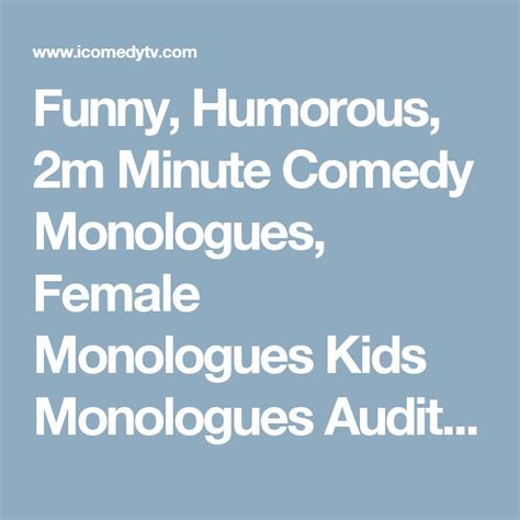 Hilarious Kids Monologues for Auditions