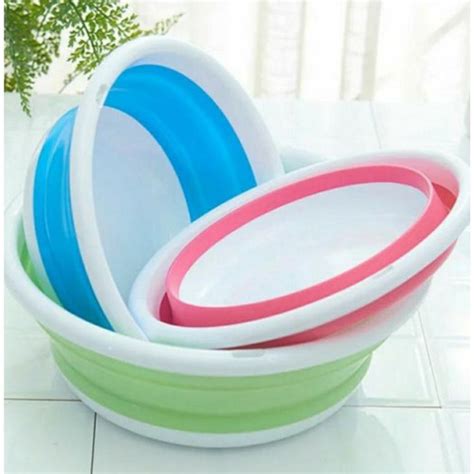 Jual Baskom Lipat Silicone / Basin Ember Sebaguna / Baskom Warna Lipat ...