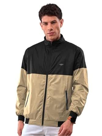 Buy LUX VENUS Men Waterproof Colour Block Windcheater Jackets|Biker ...