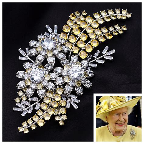 Queen Elizabeth’s Australian Wattle Brooch EXCLUSIVE Full Size Replica ...