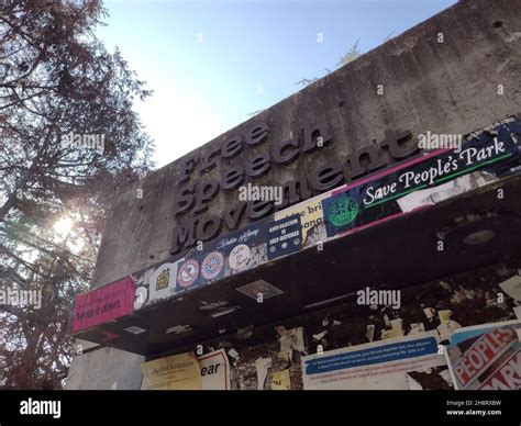 November 28, 2021: The Free Speech Movement Cafe and political signs ...