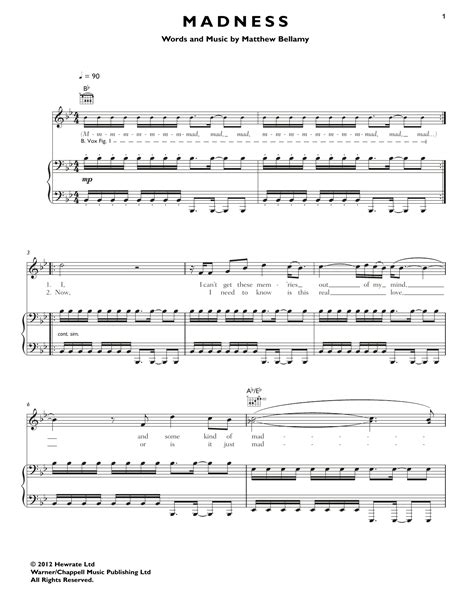 Muse Song Madness Lyrics