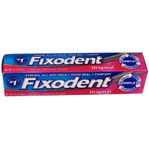 Buy Fixodent Denture Adhesive Cream Original 2.40 oz (Pack of 5) Online ...