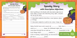 Spooky Story Opener Worksheet (teacher made) - Twinkl
