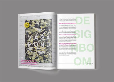 Typography Magazine Layout Design on Behance
