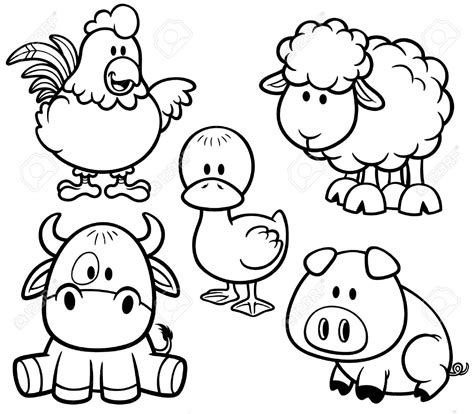Cute Baby Farm Animal Coloring Pages - Best Coloring Pages For Kids