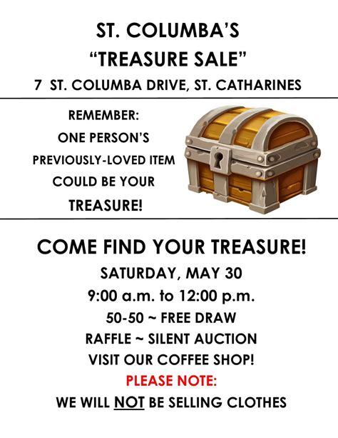 Treasure Sale, 7 St. Columba Drive, Saint Catharines, ON, Canada, St ...