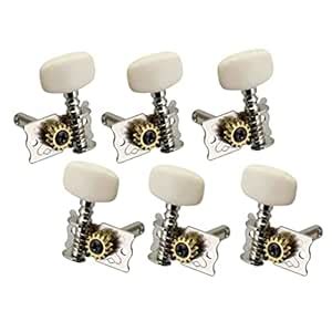 LOOM TREE® 6 Pieces Open Gear Guitar Tuning Pegs Tuners for Acoustic ...