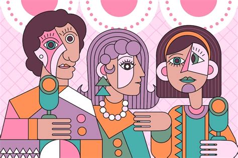 Vrouwen Cartoon Abstract Afbeeldingen - Gratis downloaden op Freepik