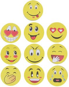 Flipkart.com | DEZIINE Set of 6 Pad Emoji Sticky Notes, Cute Smile Face ...