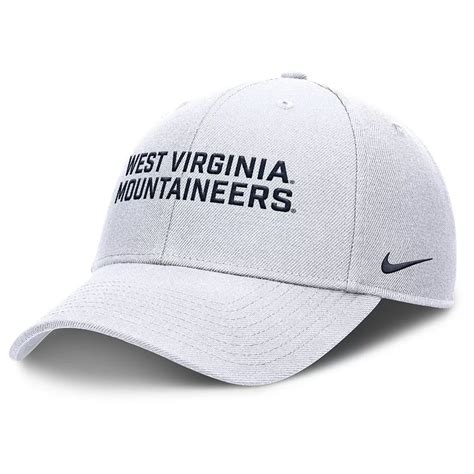 Men's Nike White West Virginia Mountaineers Rise Practice Adjustable Hat